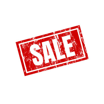 Sale rubber stamp with grunge effect - vector illustration