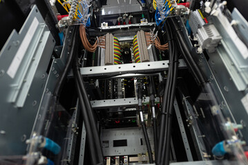 Fototapeta premium Detailed View of Industrial Control System