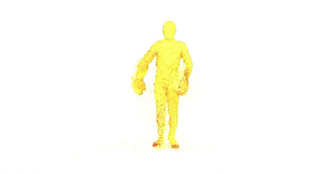 character, Oil Splash, Super Slow Motion Shot of Swirling, 3d render,  With Alpha Channel
