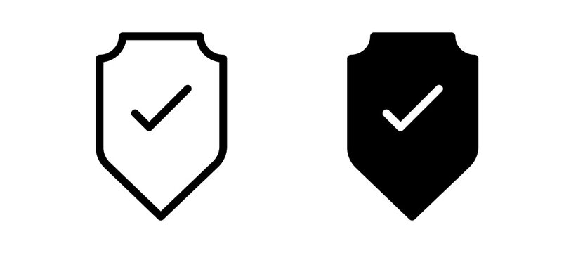 Safe icon in black color for website or app.