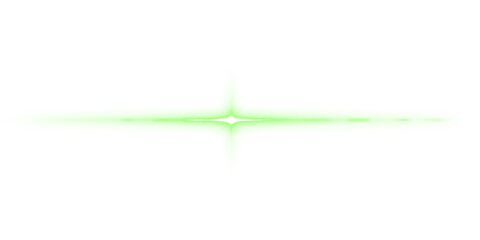Naklejka premium Green png optical lens flare effect sticker, transparent background