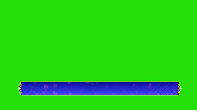 Lower third on green screen 