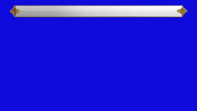 Lower third on blue screen 