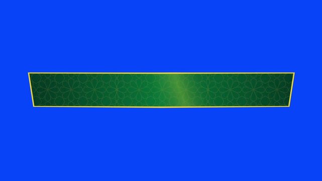 Lower third on blue screen 