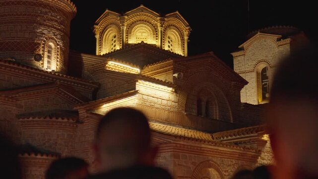 Plaosnik Ohrid Church of Saints Clement Easter Mass Celebration
