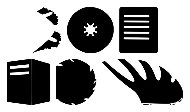 Edge server blade icon set with solid black shape on white background featuring server blade, icon, technology with connectivity and data center