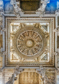 Ranakpur Jain Temple in Rajasthan, built in the 15th century and dedicated to Adinatha, is famed for its marble design, 1,444 unique pillars, symmetry, and serene spiritual ambiance.