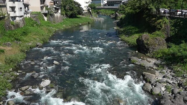 岐阜県　郡上八幡　吉田川