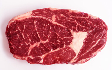 Obraz premium Raw wagyu beef steak isolated