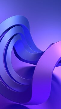 Abstract minimalist background design, vertical 3d render
