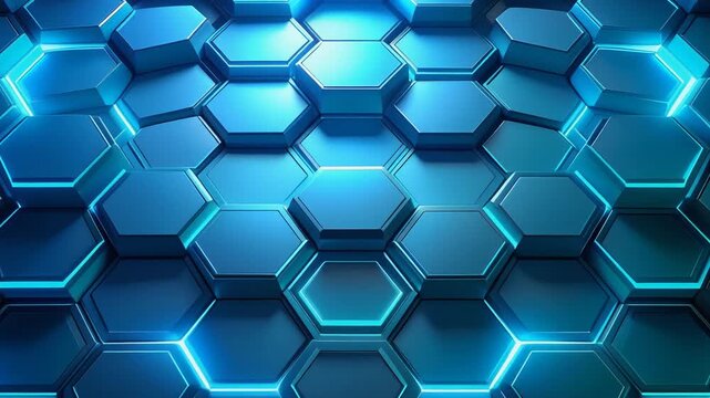 Turquoise hexagonal technology mesh pattern creating futuristic digital background wallpaper