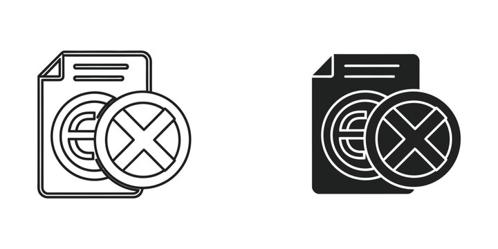 Contrast between unavailable and available file formats or media types in document icons