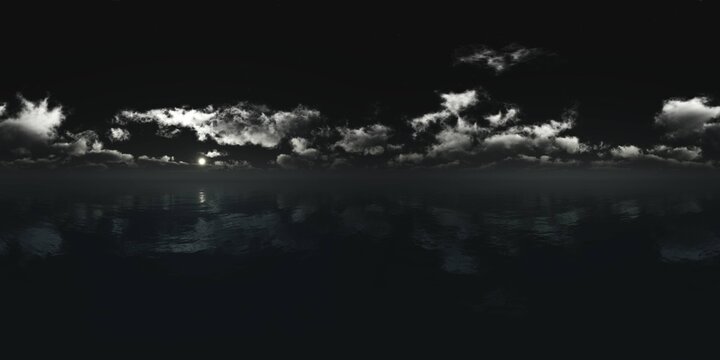 panorama of a stormy sea, HDRI, environment map , Round panorama, spherical panorama, equidistant projection, 360 high resolution panorama 
3d rendering, 