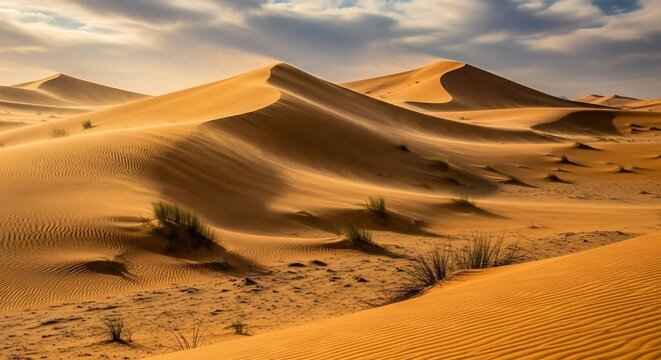 Desert sand dunes landscape