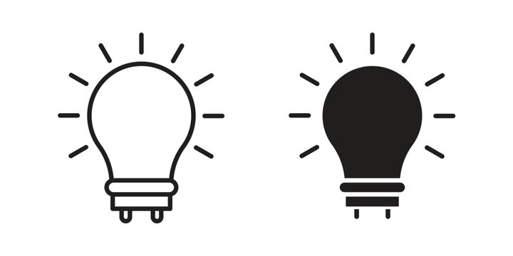 Think icon pack on white background. logotype graphic design