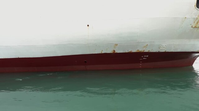 Ship is leaving the port