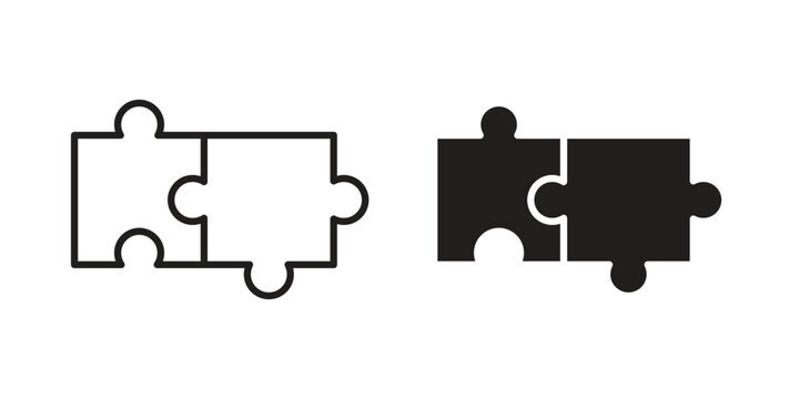 Compatibility icon set. line art vector icon for apps and websites