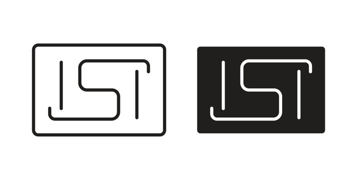 ISI mark icon set. line art vector icon for apps and websites