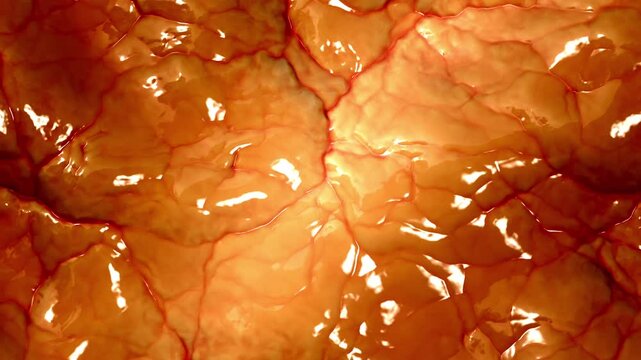 Macro Organic Tissue Texture Background - 4K Seamless Loop