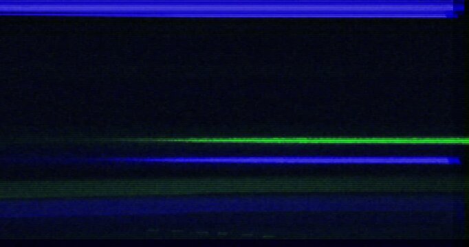 Horizontal Digital Noise and Signal Interference Overlay