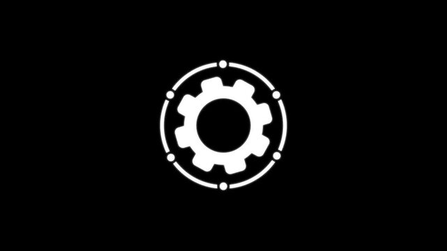 framework icon A linear animated icon of curriculum development. animation black background. Motion graphics of concept. 4k video