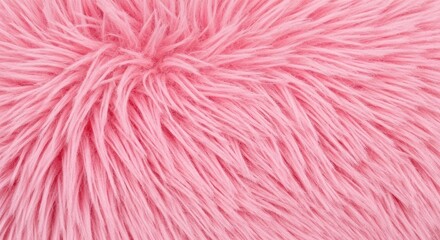 Fototapeta premium A close-up of the soft pink fur texture, showing its long, fine fibers.