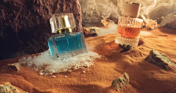 Wonderful amber perfumes perfectly cooling for a hot summer.