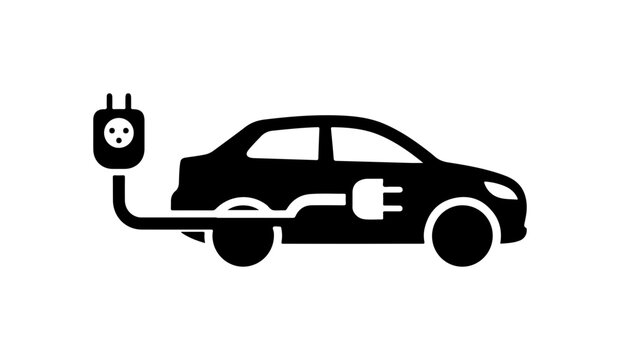 Electric Vehicle Charging Illustration