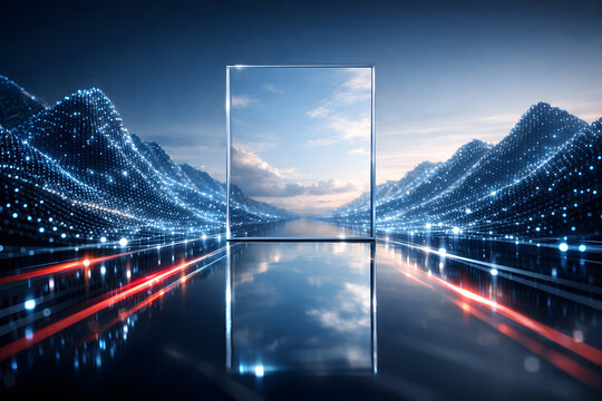 Monolithic Glass Portal to an Infinite Data Landscape