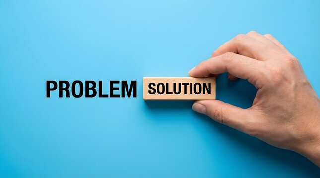 Finding the Solution to a Business Problem Concept
