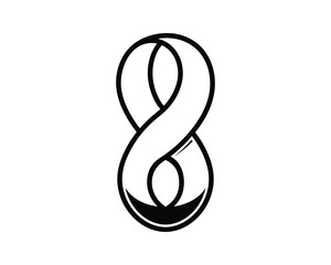 Fototapeta premium Mobius Strip Vector Infinity Symbol Shape Knot Design
