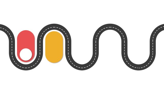 Modern Roadmap Timeline Infographic with Progressive Steps and Milestones Presentation