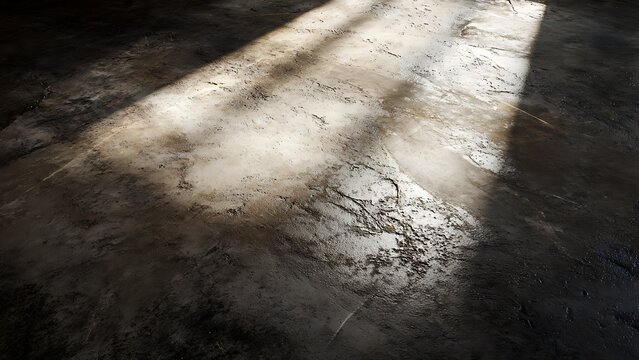 Sunlit Floor: Abstract of natural light on floor creating intriguing shadows and textures, presenting a sense of depth and contrast.