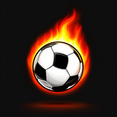 Naklejka premium mundial, copa del mundo, balompié, bailes, balón, deporte, fuego, llama, juego, gol, negro, certamen, caliente, equipo, quemados, esfera, ilustración, calefaccion, objeto, vector, anaranjada, ardiente
