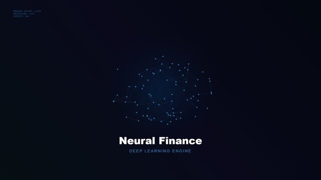 A sophisticated AI financial advisor interface manifests as a glowing blue neural network expanding across a dark void to represent complex algorithmic data processing and analysis