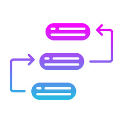 Fototapeta premium Workflow Icon