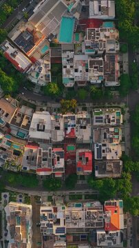 Rio de Janeiro urban with dense towers and tropical nature in Rio de Janeiro, Brazil