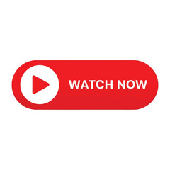 Fototapeta premium Modern watch now button graphic for online video and live content