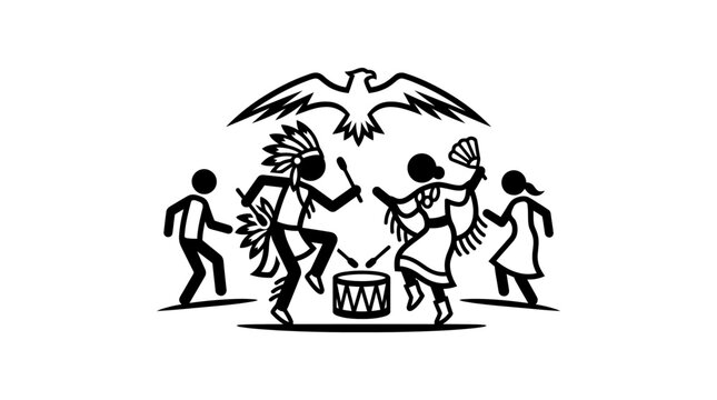 Native American Cultural Celebration Icon