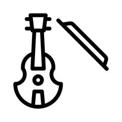 cello line icon © notivestudios