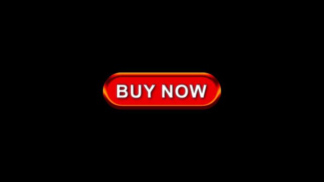 Buy Now text with Computer hand click icon animation. Buy Now button click mouse motion graphics. red Online button mouse cursor clicking on digital software 4k video footage. 