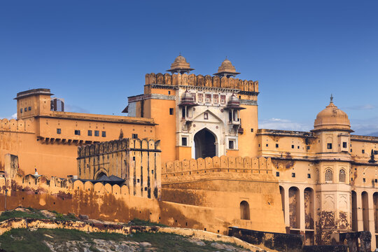 Amer Fort palace Jaipur Rajasthan India architecture