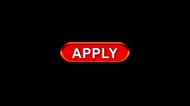 Apply text  with Computer hand click icon animation. Apply button click mouse motion graphics. red Online button mouse cursor clicking on digital software 4k video footage. 