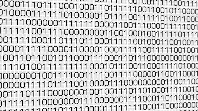 Binary Code Background Animation Digital Data Technology