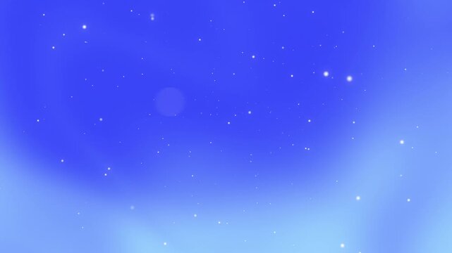 Blue Gradient Background with Floating Light Particles and Bokeh Glow Abstract Animation 4K