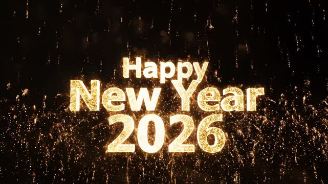New Year fireworks display for commercial backgrounds, digital design, and advertising