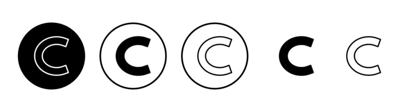 Copyright icon vector. copyright sign and symbol