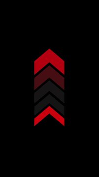 Up Arrow Chevron Animation Red Vertical Direction HUD Style Loop