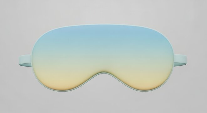Comfortable gradient sleep mask for serene rest and eye relaxation in a peaceful setting