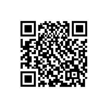 A black qr code on a white background Vector, illustration